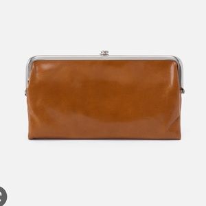 HOBO Lauren Clutch Wallet in Polished Leather